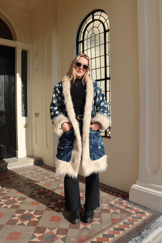 Little Indigo Fox Coat