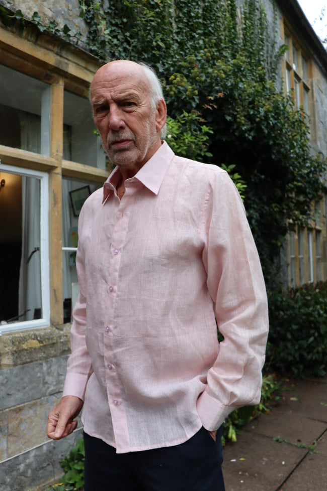 Light Pink Linen Shirt