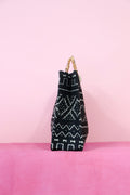 Black Bamboo Mudcloth Bag 2