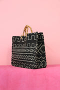 Black Bamboo Mudcloth Bag 2