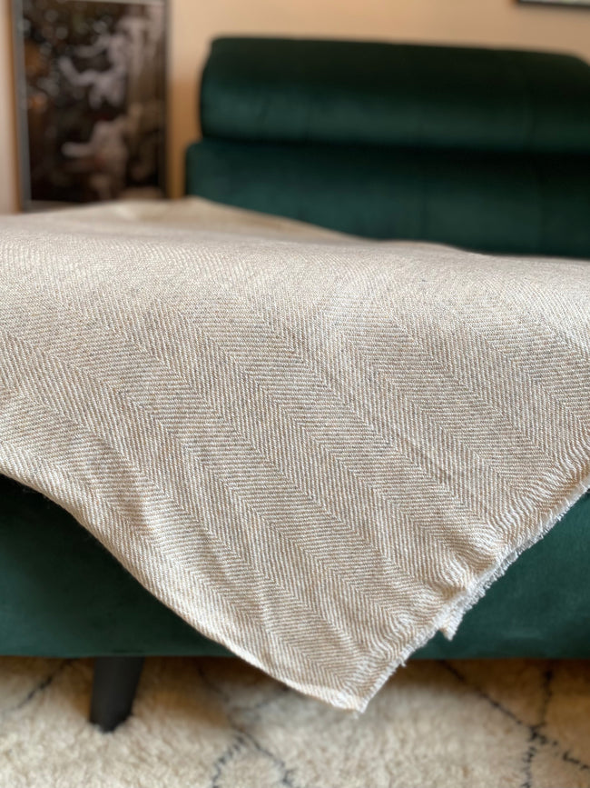 Oatmeal Cashmere Blanket