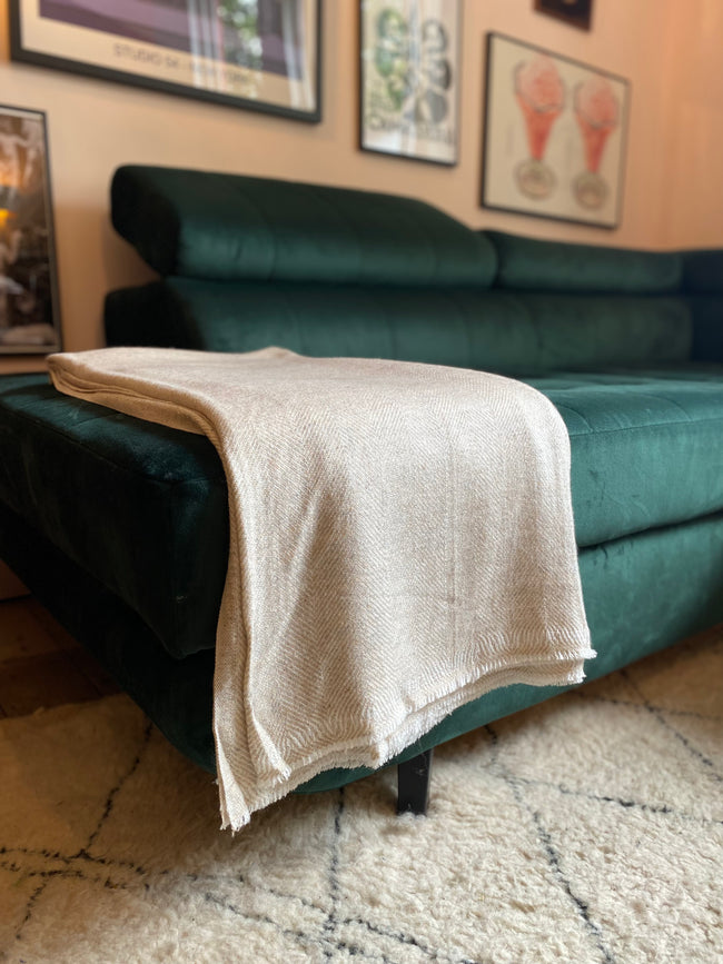 Oatmeal Cashmere Blanket