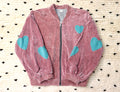 Rose Velvet Bomber Jacket