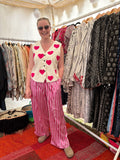 Pink Sweetheart Cotton Waistcoat