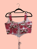 Handmade 60s Vintage Fabric Corset