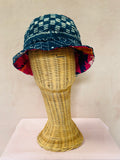 Indigo reversible bucket hat