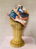 Brown reversible bucket hat