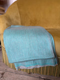 Turquoise Cashmere Blanket