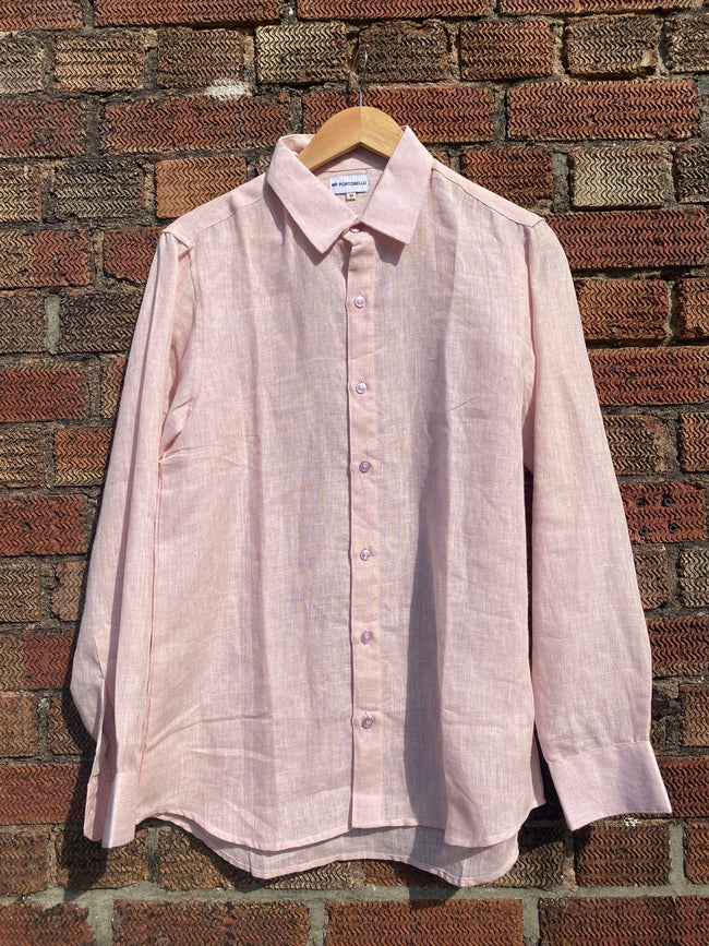 Light Pink Linen Shirt