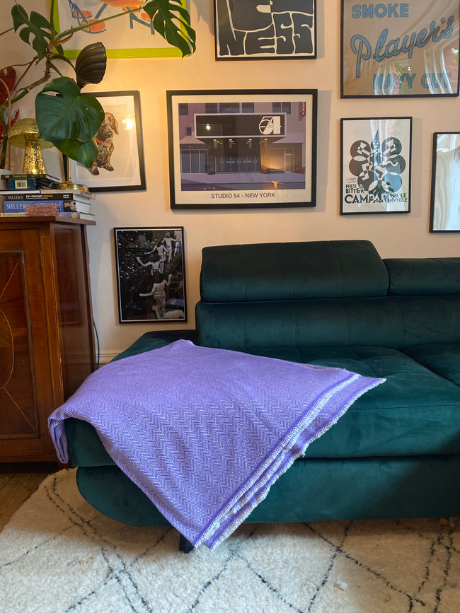 Lilac Cashmere Blanket