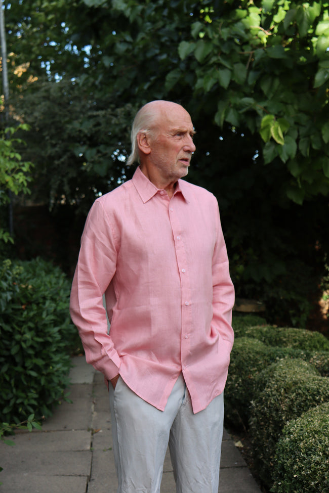 Mid Pink Linen Shirt