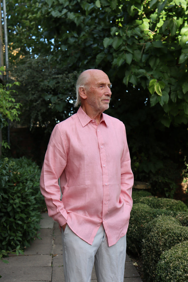 Mid Pink Linen Shirt