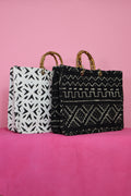 Blanco Bamboo Mud Cloth Bag