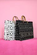 Blanco Bamboo Mud Cloth Bag