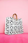 Blanco Bamboo Mud Cloth Bag