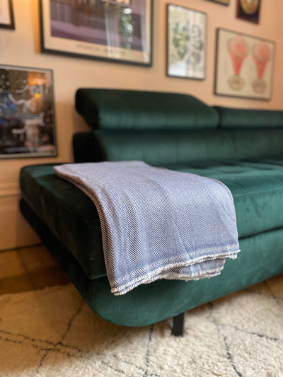 Light Denim Cashmere Blanket