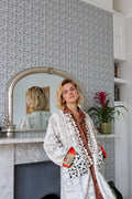 Short Blood Orange Lined Coat