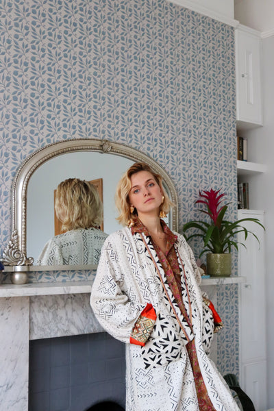 Short Blood Orange Lined Coat
