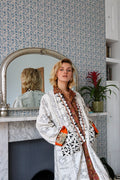 Short Blood Orange Lined Coat