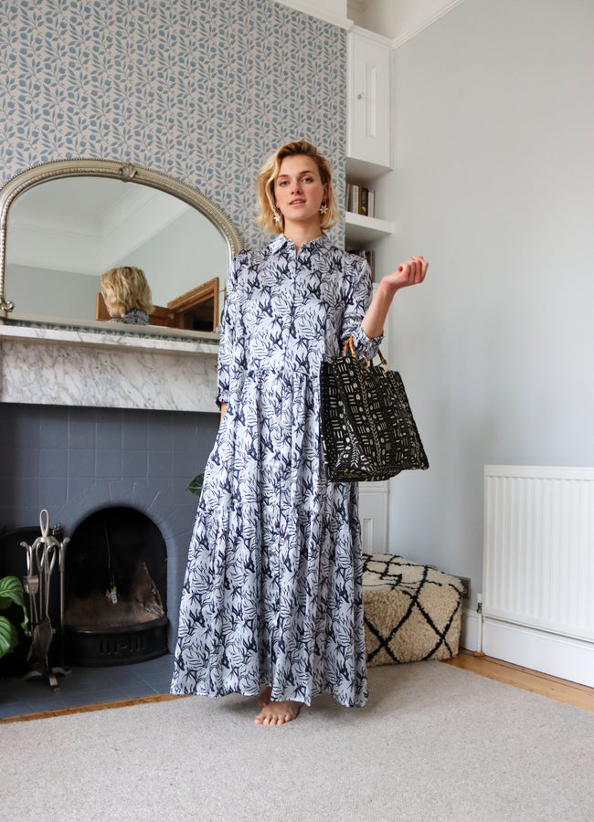 Black silk shirt dress uk outlet