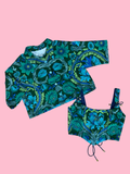 Handmade Art Nouveau Vintage Fabric Shirt