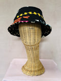 Black reversible bucket hat