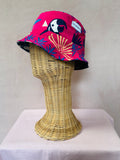 Indigo reversible bucket hat
