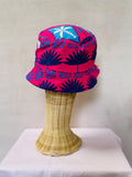 Indigo reversible bucket hat