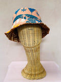 Brown reversible bucket hat