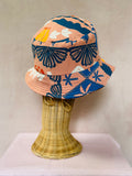 Brown reversible bucket hat