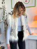 White Faux Fur Gilet