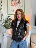 Black Faux Fur Gilet