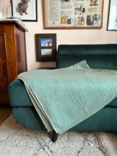 Turquoise Cashmere Blanket