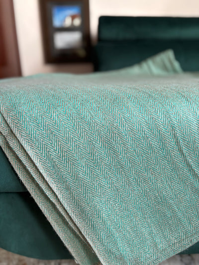 Turquoise Cashmere Blanket