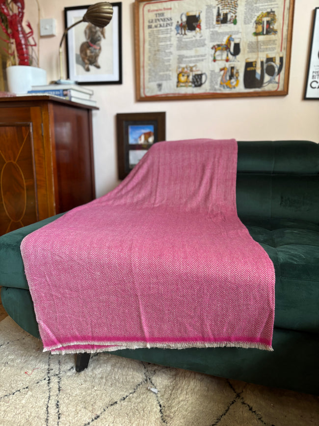 Raspberry Cashmere Throw Raspberry Cashmere Blanket – mrportobello