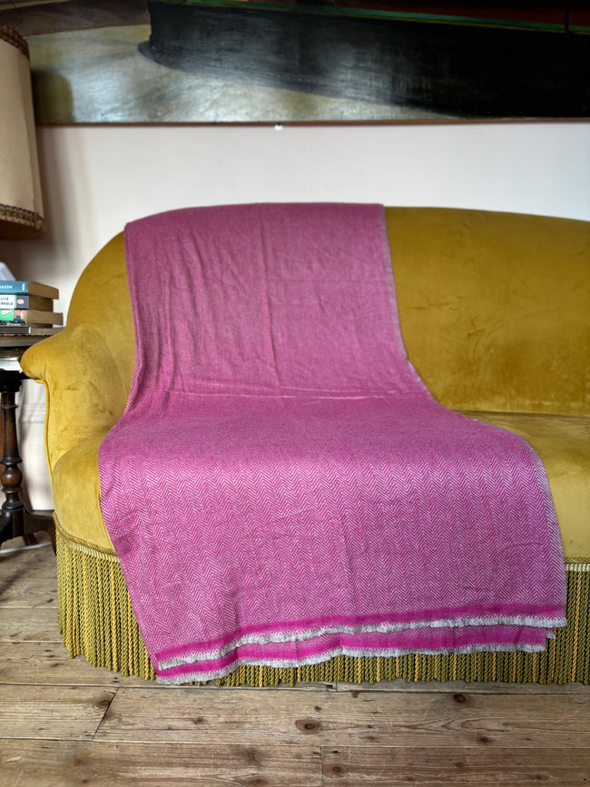Raspberry Cashmere Throw Raspberry Cashmere Blanket – mrportobello