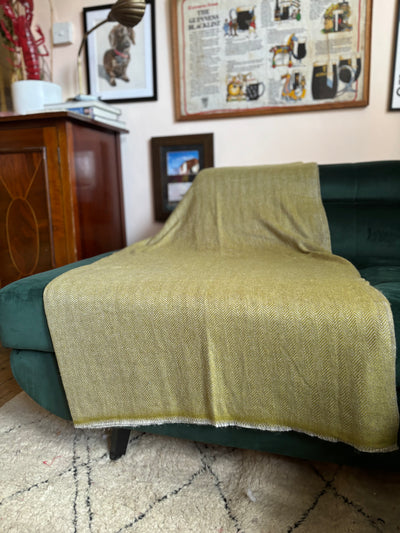 Moss Cashmere Blanket