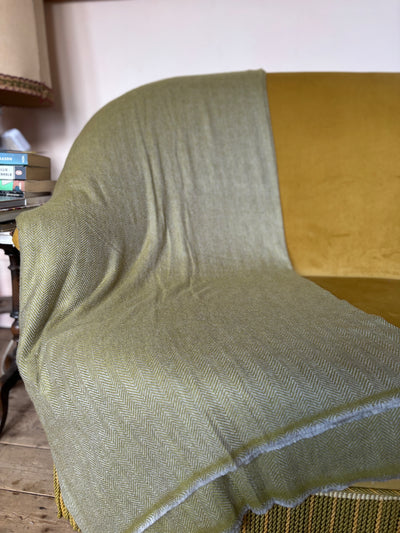 Moss Cashmere Blanket