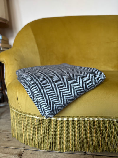 Deep Grey Cashmere Blanket