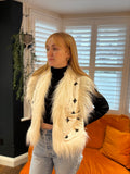 White Faux Fur Gilet