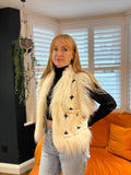 White Faux Fur Gilet