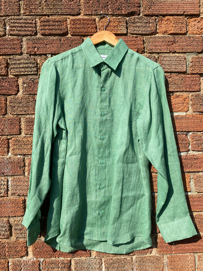 Green Linen Shirt
