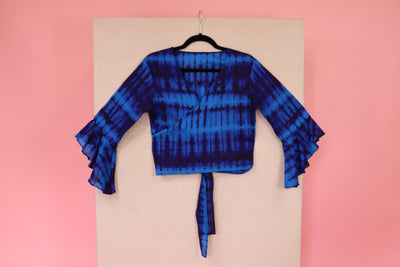 Sri Lanka Wrap Top Blue