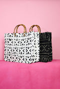 Blanco Bamboo Mud Cloth Bag