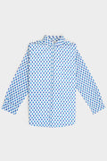Aspiga MEN'S ORGANIC COTTON SHIRT | TREE TURQUOISE/WHITE