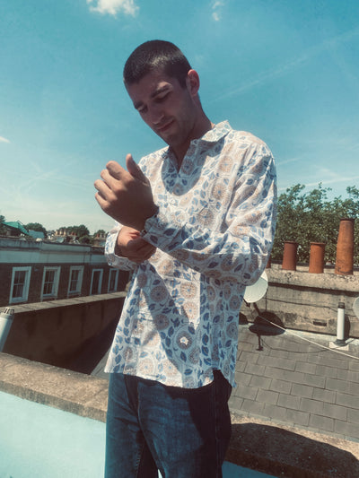 Portobello Block Print Shirt