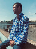 Cool Blue Block Print Shirt
