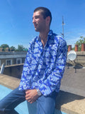 Cool Blue Block Print Shirt