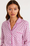 ORGANIC COTTON PYJAMA SET | FLOWER WHITE/ PINK