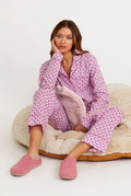 ORGANIC COTTON PYJAMA SET | FLOWER WHITE/ PINK